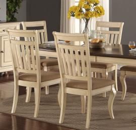 Poundex F1447 Cream Dining Chair Set of 2