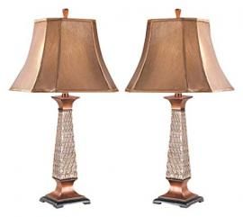 Poundex F5270 Traditional Table Lamp Set of Two