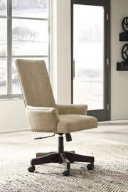 Ashley H675-01A Baldridge Home Office Swivel Desk Chair in Light Brown