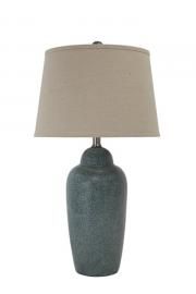 L100254 Saher by Ashley Ceramic Table Lamp In Green