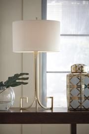 L207124 Jankin by Ashley Metal Table Lamp In Champagne