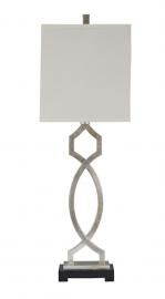 L208004 Taggert by Ashley Metal Table Lamp In Silver Leaf