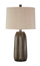 L235014 Khalil by Ashley Poly Table Lamp In Gray