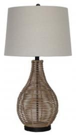 L327224 Erwin by Ashley Set of 2 Rattan Table Lamp In Brown