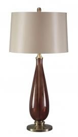 L430134 Sandera By Ashley Glass Table Lamp In Amber