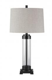L430164 Talar By Ashley Glass Table Lamp In Clear/Bronze Finish