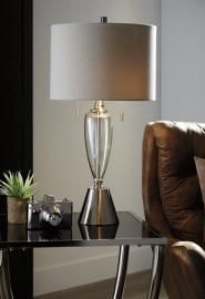 L430574 Maizah By Ashley Glass Table Lamp Set of 2 In Champagne