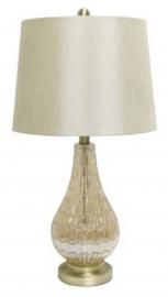 L430594 Latoya By Ashley Glass Table Lamp In Champagne