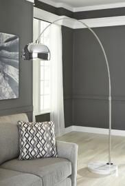 L725099 Osasco By Ashley Metal Arc Lamp In Silver Finish