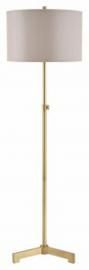 L734281 Laurinda By Ashley Metal Floor Lamp In Antique Brass Finish