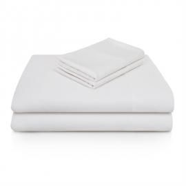 600 TC Cotton Blend - King White Sheets