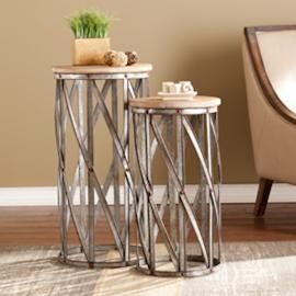 OC2282 Mencino By Southern Enterprises Accent Table 2pc Set