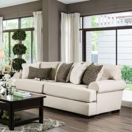 Gilda Beige Fabric Sofa SM1272-SF by Furniture of America