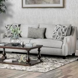 Madalyn Light Gray Fabric Sofa SM2013-SF by Furniture of America
