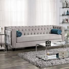 Sylvan Gray Fabric Sofa SM2283-SF by Furniture of America