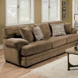 Abrianna Brown Chenille Fabric Sofa SM5162BR-SF by Furniture of America