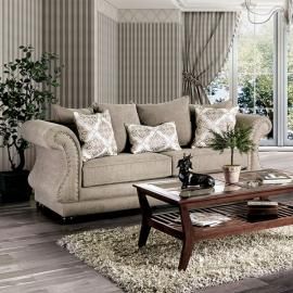 Nelson Fabric Gray Sofa SM6429-SF by Furniture of America