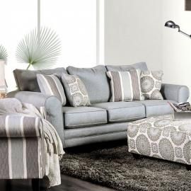 Misty Blue Fabric Sofa SM8141-SF by Furniture of America