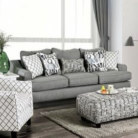 Verne Blueish Gray Fabric Sofa SM8330-SF by Furniture of America