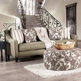 Fillmore Warm Gray Fabric Sofa SM8350-SF by Furniture of America