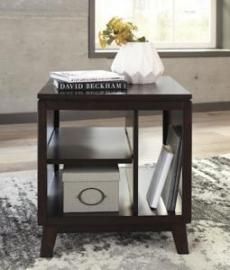 T027-3 Chanceen by Ashley End Table In Dark Brown