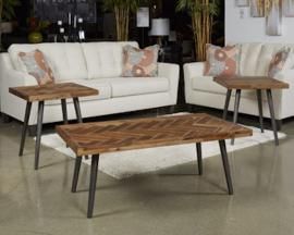 T355-1 Vantori by Ashley Rectangular Cocktail Table In Light Brown