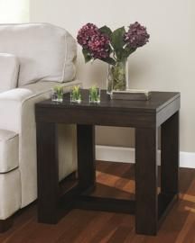 T481-2 Watson by Ashley Square End Table In Dark Brown