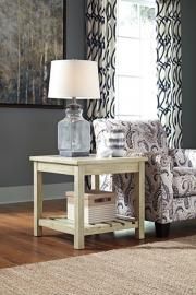 T748-2 Veldar by Ashley Square End Table In Whitewash