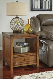 T830-2 Tamonie by Ashley Square End Table In Medium Brown