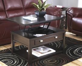 T864-9 Hatsuko by Ashley Lift Top Cocktail Table In Dark Brown