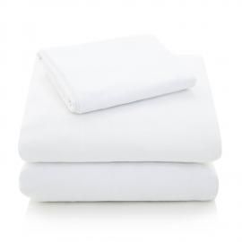 Portuguese Flannel - King White Sheets