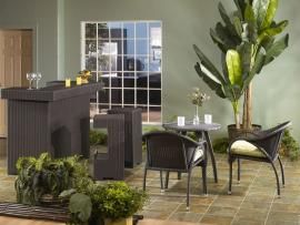 Hugo Collection 2037 Outdoor Patio Furniture Bistro Table Set