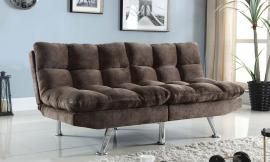 Helms Collection 505127 Cushioned Brown Velvet Futon