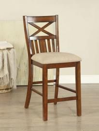 Arlington by Furniture of America CM3037PC Counter Height Bar Stool Set of 2