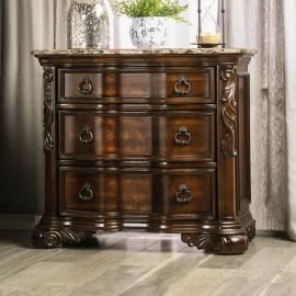Arctururs Brown Cherry Finish Night Stand CM7859N by Furniture of America