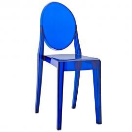 Casper EEI-122-BLU Blue Stackable Dining Side Chair