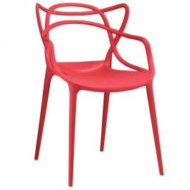 Entangled EEI-1458 Red Creative Dining  Arm Chair