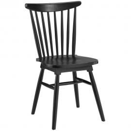 Amble EEI-1539-BLK Black Traditional Dining Side Chair