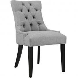 Regent EEI-2223-LGR Grey Fabric Dining Side Chair