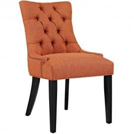 Regent EEI-2223-ORA Orange Fabric Dining Side Chair