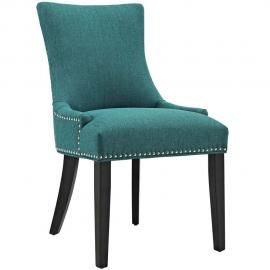 Marquis EEI-2229-TEA Teal Fabric with Nailhead Trim Dining Side Chair