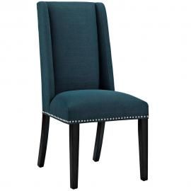 Baron EEI-2233-AZU Azure Fabric Wing Back Dining Side Chair