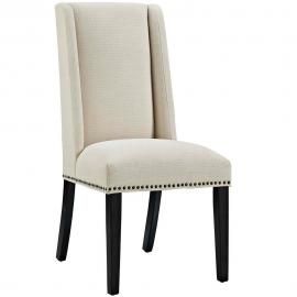 Baron EEI-2233-BEI Beige Fabric Wing Back Dining Side Chair