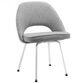 Cordelia EEI-622-LGR Mid Century Modern Light Grey Dining Side Chair