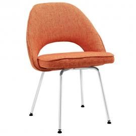 Cordelia EEI-622-ORA Mid Century Modern Orange Dining Side Chair