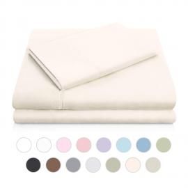 Brushed Microfiber - Twin Ivory Sheets