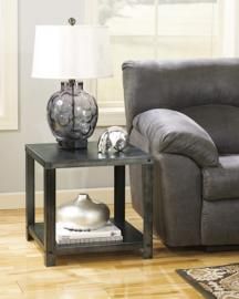 T560-2 Hattney by Ashley Square End Table In Gray
