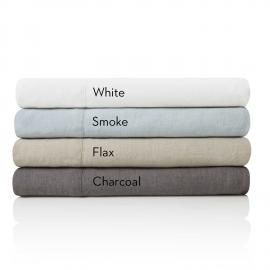 French Linen -Split Cal King Charcoal Sheets